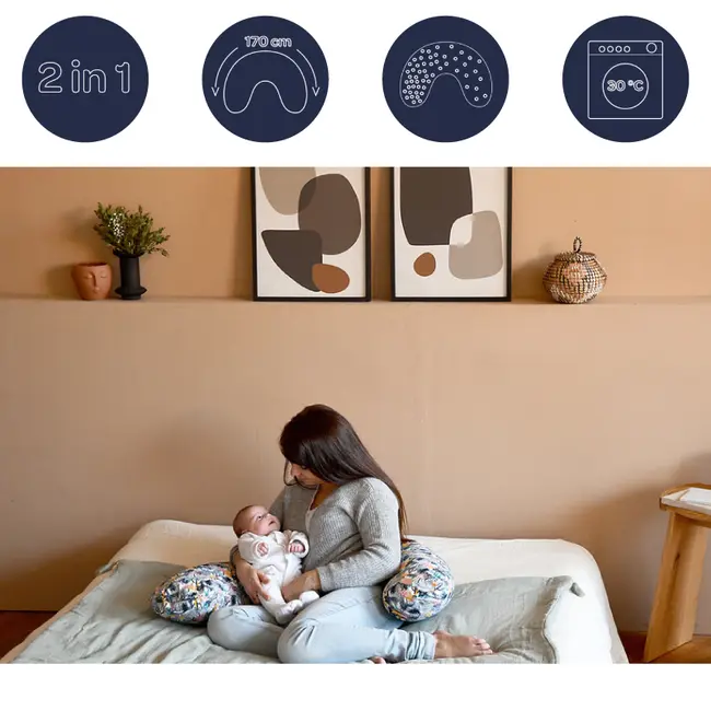 Perna gravida Beaba Big Flopsy 170 cm Jerse Jungle ERFB0508116