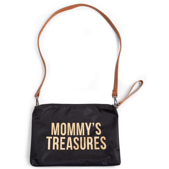 Poseta Childhome Mommy Clutch 33x23 cm Negru ERFCH-CWMCBLGO