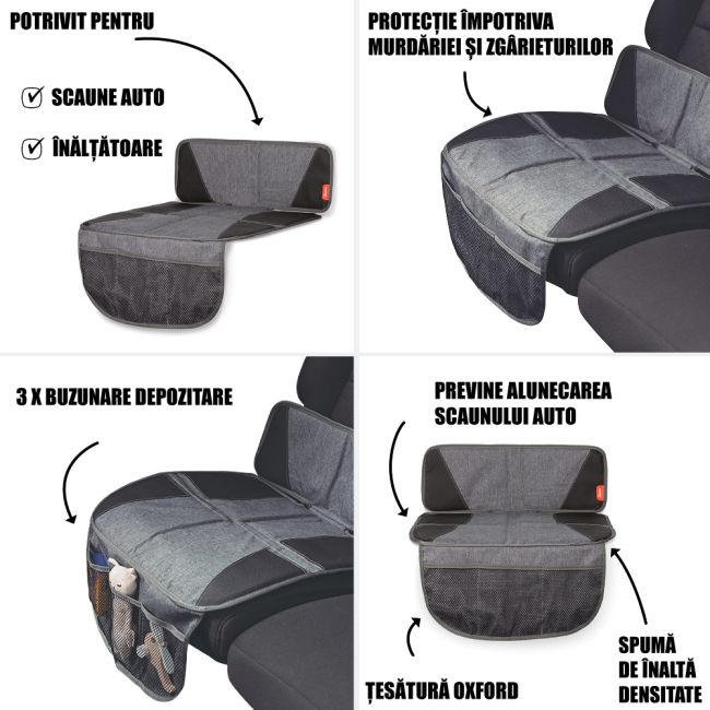 Protectie bancheta Diono Super Mat Gray ERFD40509
