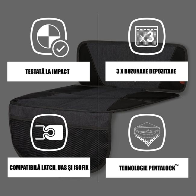 Protectie bancheta Diono Super Mat Gray ERFD40509