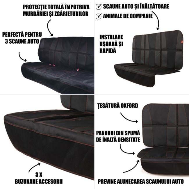 Protectie bancheta Diono Ultra Mat XXXL Black ERFD40244