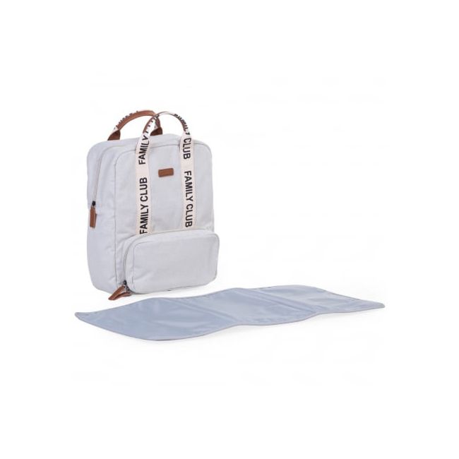 Rucsac de infasat Childhome Family Club Signature Alb ERFCH-CWBPSCOW