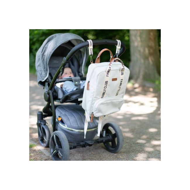 Rucsac de infasat Childhome Family Club Signature Alb ERFCH-CWBPSCOW