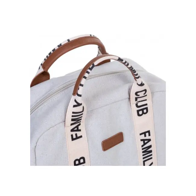 Rucsac de infasat Childhome Family Club Signature Alb ERFCH-CWBPSCOW