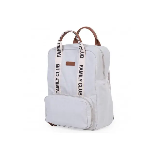 Rucsac de infasat Childhome Family Club Signature Alb ERFCH-CWBPSCOW