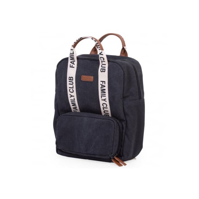 Rucsac de infasat Childhome Family Club Signature Negru ERFCH-CWBPSCBL