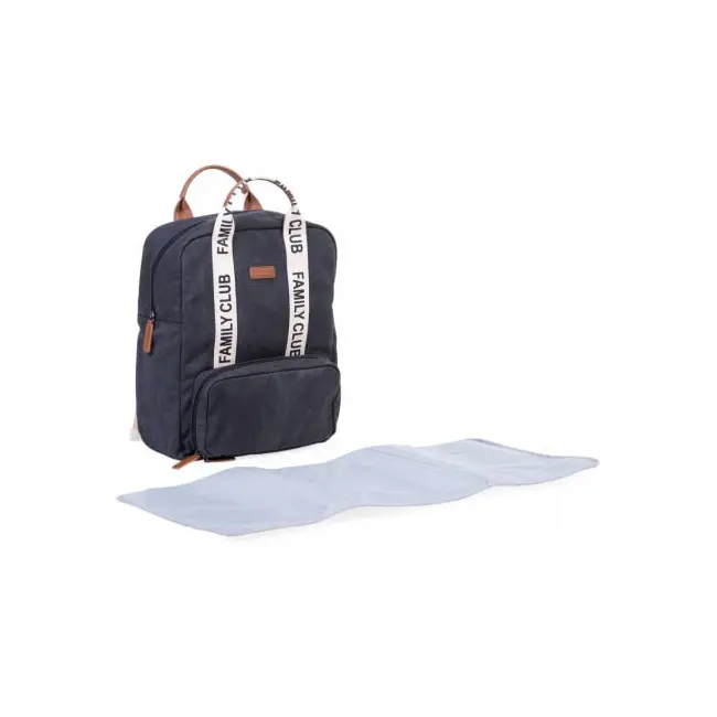 Rucsac de infasat Childhome Family Club Signature Negru ERFCH-CWBPSCBL