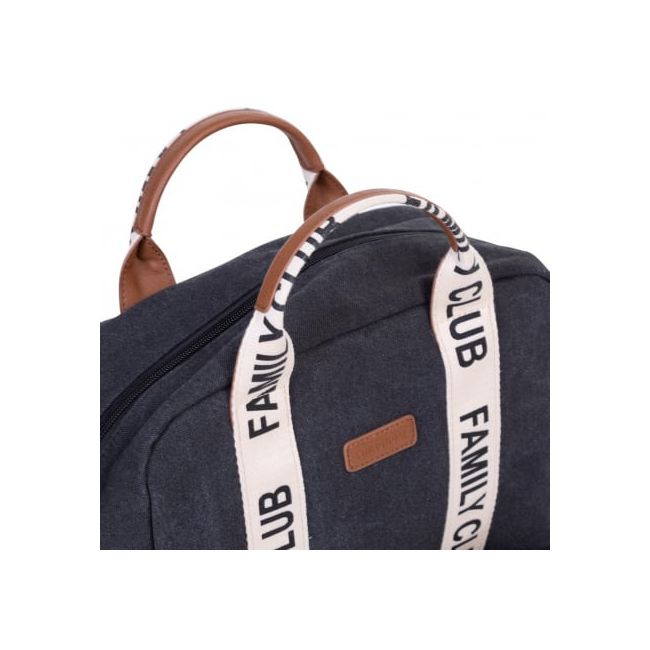 Rucsac de infasat Childhome Family Club Signature Negru ERFCH-CWBPSCBL