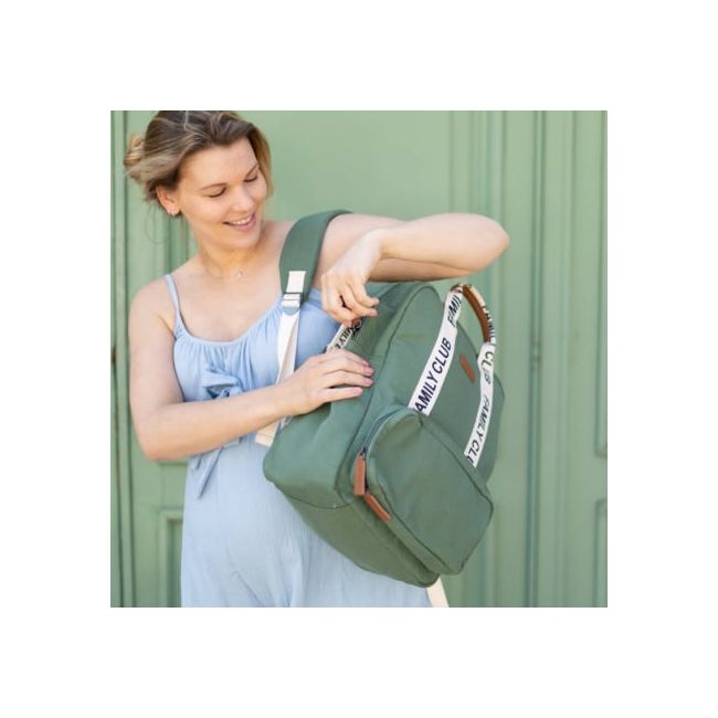 Rucsac de infasat Childhome Family Club Signature Verde ERFCH-CWBPSCGR