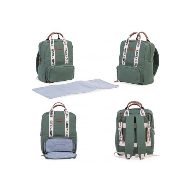 Rucsac de infasat Childhome Family Club Signature Verde ERFCH-CWBPSCGR