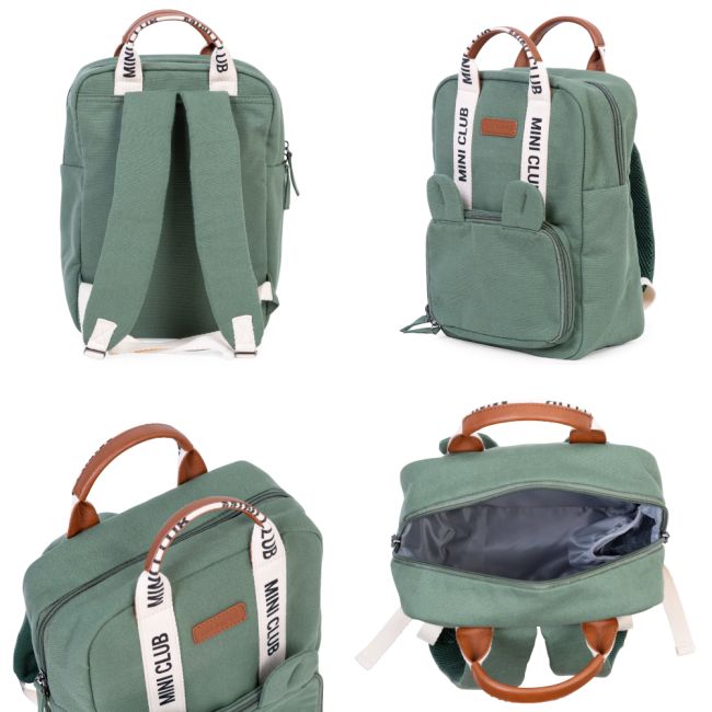 Rucsac pentru copii Childhome Mini Club Signature Verde ERFCH-CWKIDSCGR