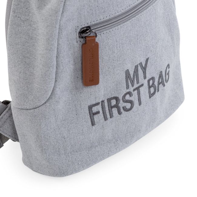 Rucsac pentru copii Childhome My First Bag Canvas Gri ERFCH-CWKIDBCGA