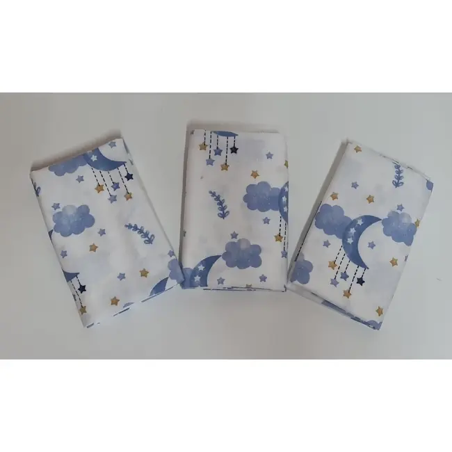 Scutece multifunctionale din finet 75x75 cm 3/set., blue Kreis