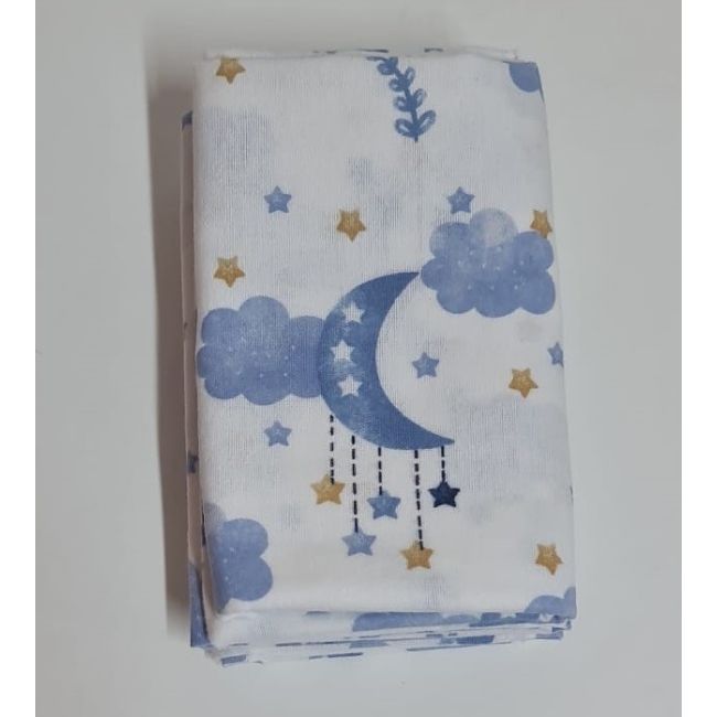 Scutece multifunctionale din finet 75x75 cm 3/set., blue Kreis