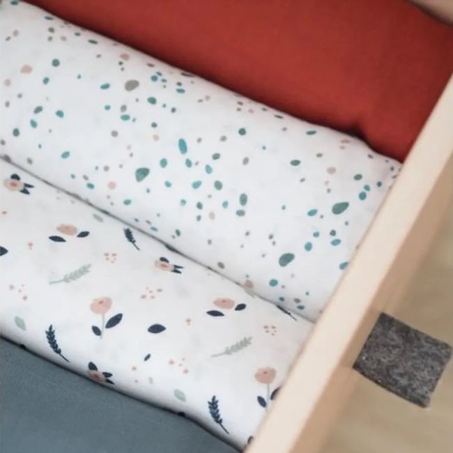 Set 2 Museline Beaba bumbac 120x120 cm Hot Sauce Terrazzo ERFB920391