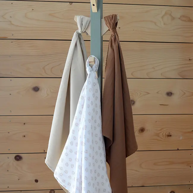 Set 3 Museline Beaba bumbac organic 70x70 cm Herisson Marron ERFB920346