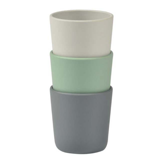 Set 3 pahare silicon Beaba Sage Green ERFB913545