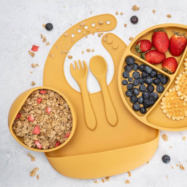 Set Diversificare, AppeKids, 100% Silicon, Classic - Honey KRTAK274964