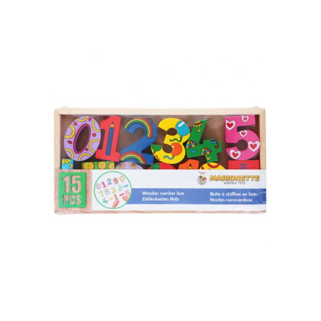 Set cifre si simboluri matematice din lemn Marionette ERFED26612