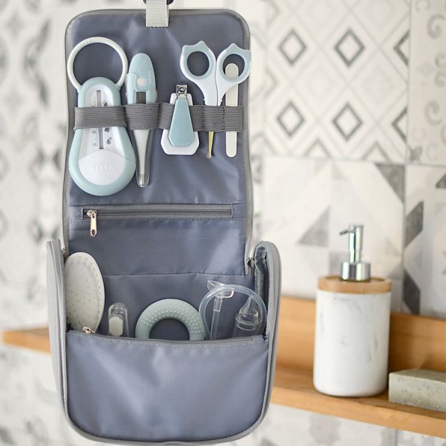 Set complet de ingrijire Beaba Grey Blue ERFB920381
