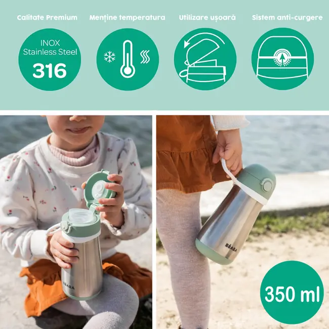 Termos Beaba 350 ml Sage Green ERFB913539