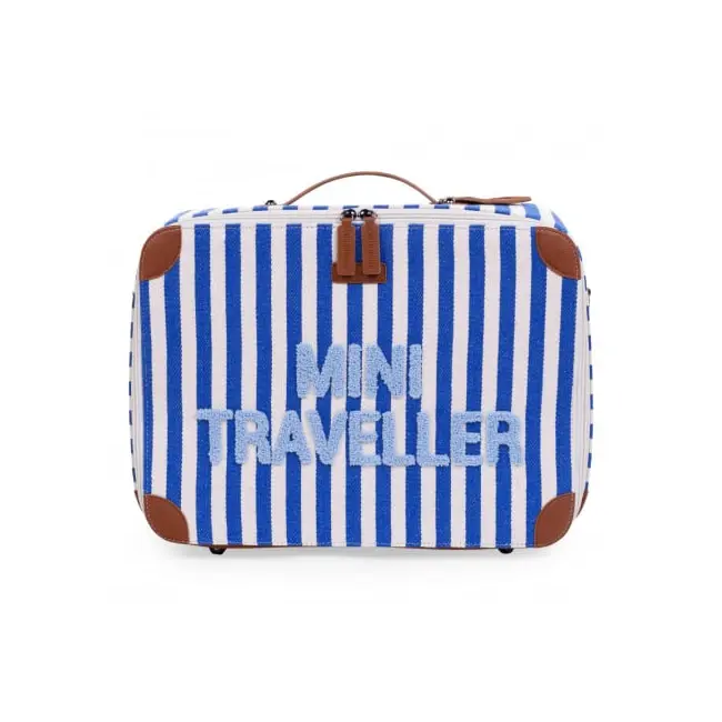 Valiza pentru copii Childhome Mini Traveller Albastru Alb ERFCH-CWSCKSTBL
