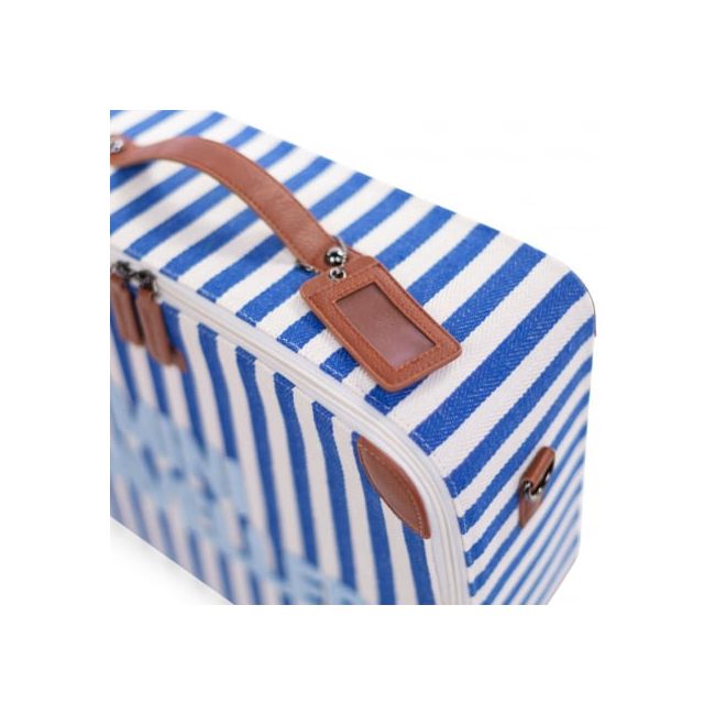 Valiza pentru copii Childhome Mini Traveller Albastru Alb ERFCH-CWSCKSTBL