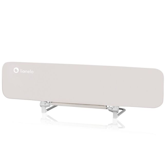 Bariera de protectie pentru pat, Lionelo, Lora XL, Pliabila, Sistem de blocare StandSafe, Geanta de transport inclusa, 150x46 cm, Conform cu BS 7972:2001+A1:2009, Bej BYNLO-LORA_XL_BEIGE_SAND
