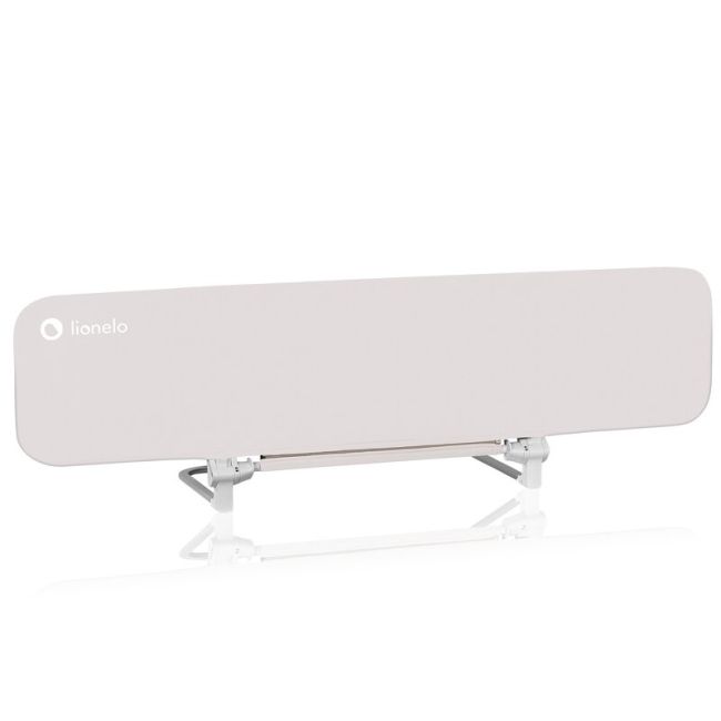 Bariera de protectie pentru pat, Lionelo, Lora XL, Pliabila, Sistem de blocare StandSafe, Geanta de transport inclusa, 150x46 cm, Conform cu BS 7972:2001+A1:2009, Bej BYNLO-LORA_XL_BEIGE_SAND
