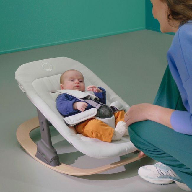 Cadru balansoar pentru set nou-nascut Bugaboo Giraffe Neutral Wood ERFBG200005001