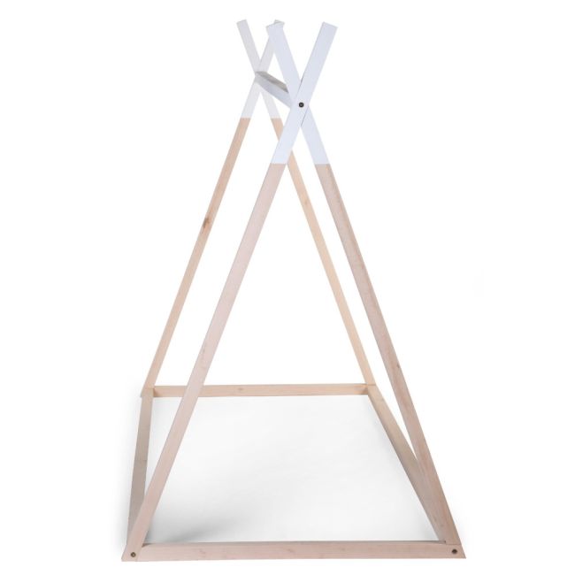 Cadru pat Tipi Childhome 90x200 cm Lemn Natural Alb ERFCH-B200TIPI