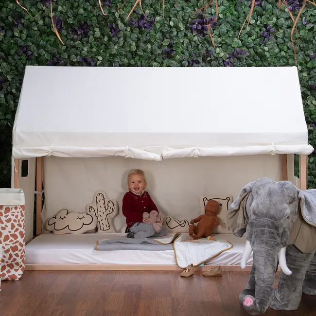 Cadru pat casuta Childhome 90x200 cm Lemn Natural ERFCH-BEFRHN200