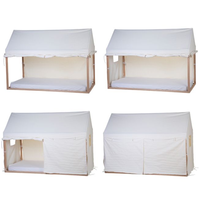 Husa cadru pat casuta Childhome 90x200 cm Alb ERFCH-TIPBFC90W