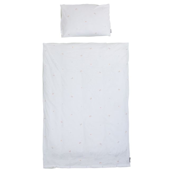 Husa pilota si fata de perna Childhome Jerse 100x140 cm Jerse Muselina Verde ERFCH-CCDCJVF