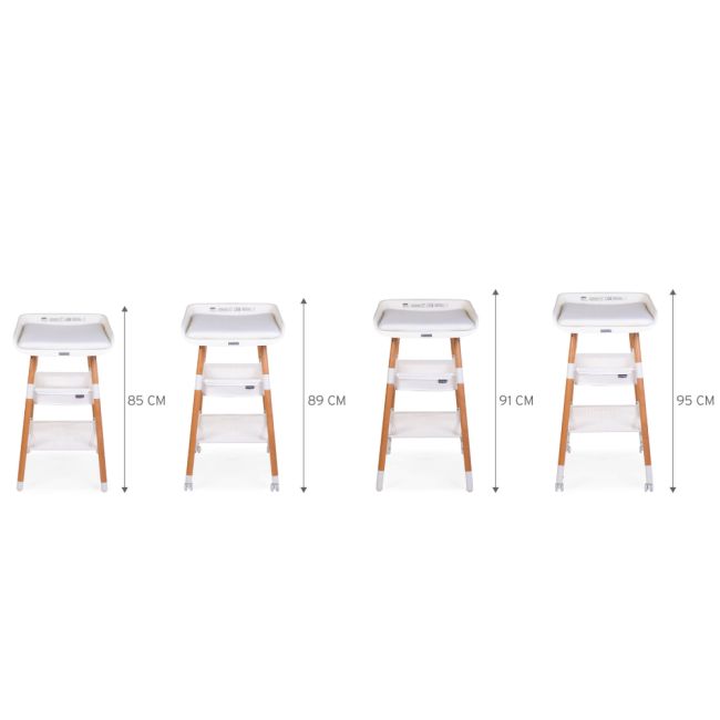 Masuta de infasat Childhome Evolux Natural Alb ERFCH-CHTEVONW