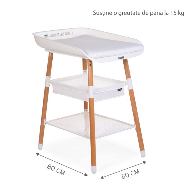Masuta de infasat Childhome Evolux Natural Alb ERFCH-CHTEVONW