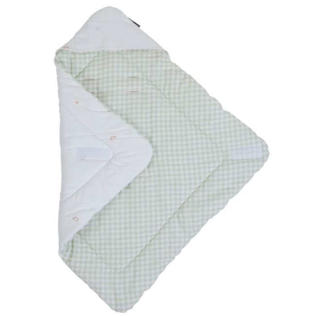 Paturica de infasat Childhome 75x75 cm Jerse Tetra Verde ERFCH-CCSWJVF