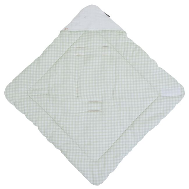 Paturica de infasat Childhome 75x75 cm Jerse Tetra Verde ERFCH-CCSWJVF