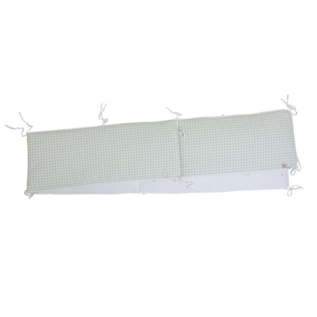 Protectie patut Childhome 35x340 cm Jerse Muselina Verde ERFCH-CCPPJVF