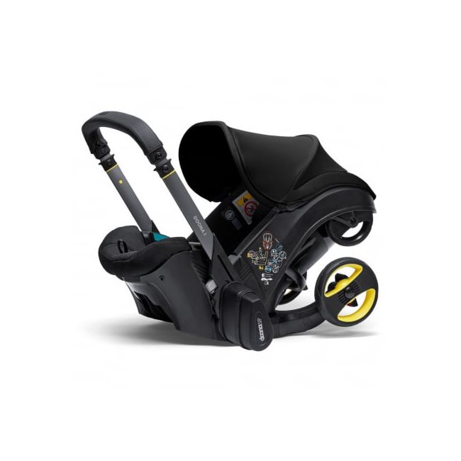 Scoica auto Doona i i-Size Nitro Black 2 in 1 ERFSP350-20-033-041