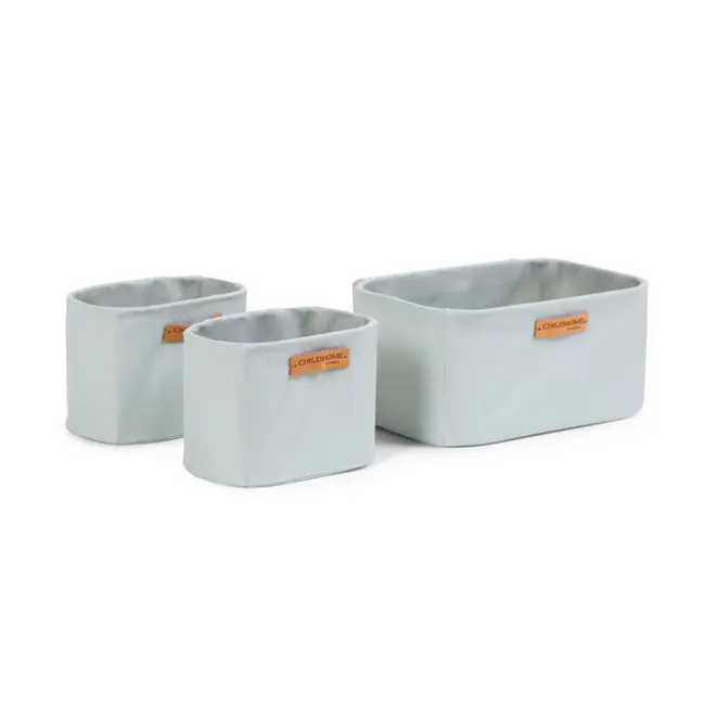 Set 3 cosuri depozitare Childhome 21x14x10 cm 14x10x10 cm Gri ERFCH-CHHBCHTLG