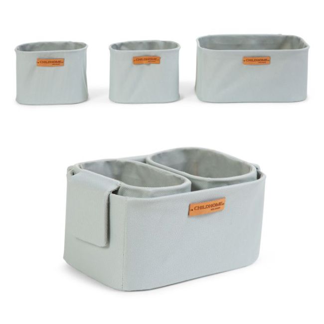 Set 3 cosuri depozitare Childhome 21x14x10 cm 14x10x10 cm Gri ERFCH-CHHBCHTLG
