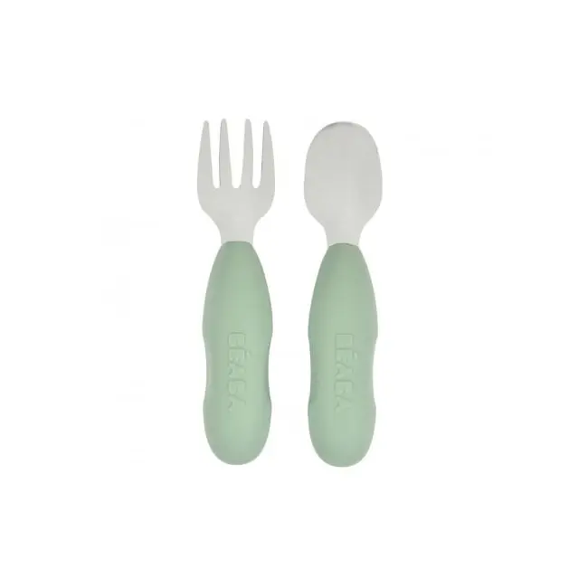 Set tacamuri inox Beaba Sage Green ERFB913580