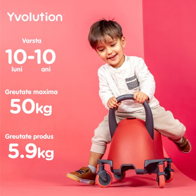 Trotineta 5-in-1 Yvolution Y Glider Luna Red ERFYV-101266