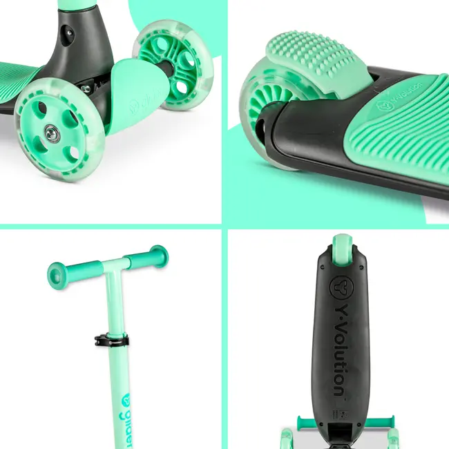 Trotineta cu 3 roti Yvolution Y Glider Kiwi Green ERFYV-101259
