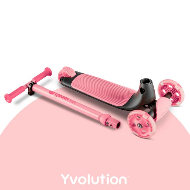 Trotineta cu 3 roti Yvolution Y Glider Kiwi Pink ERFYV-101260