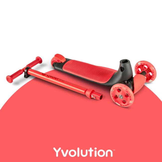 Trotineta cu 3 roti Yvolution Y Glider Kiwi Red ERFYV-101258