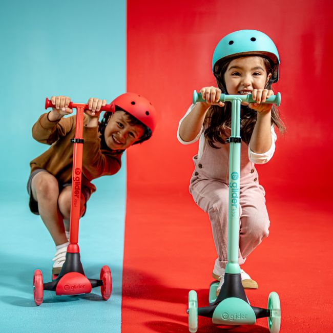 Trotineta cu 3 roti Yvolution Y Glider Kiwi Red ERFYV-101258