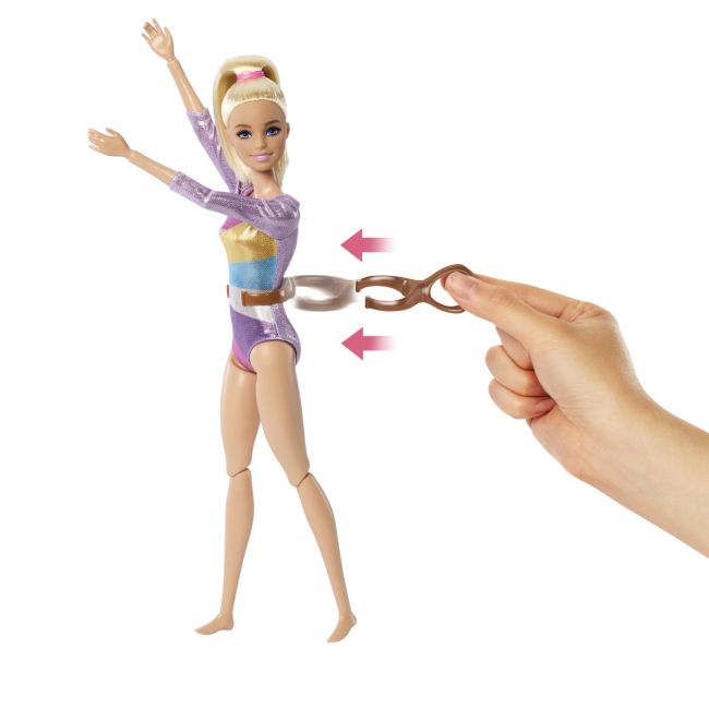 BARBIE PAPUSA BARBIE YOU CAN BE GIMNASTA BLONDA VIVMTHRG52