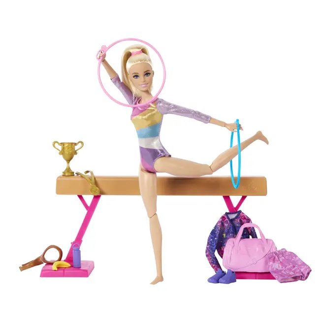 BARBIE PAPUSA BARBIE YOU CAN BE GIMNASTA BLONDA VIVMTHRG52